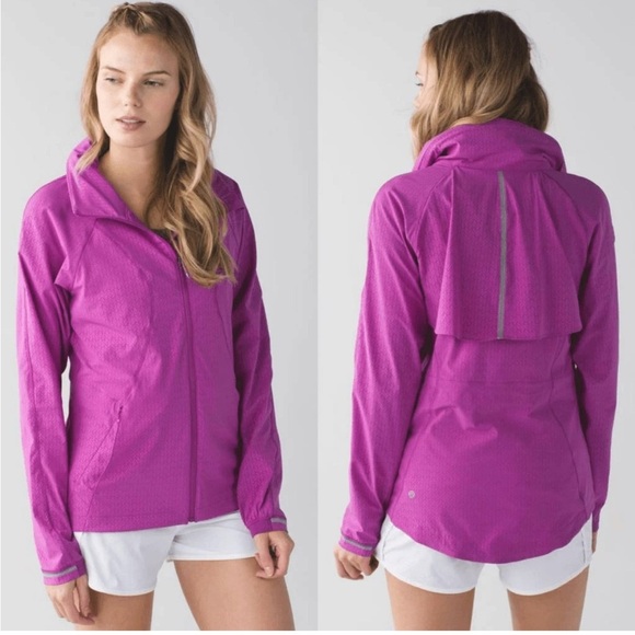 ⭐️ Lululemon Go The Distance Jacket, Biggie Washi Weave Embossed Ultra Violet 6 - Picture 1 of 10
